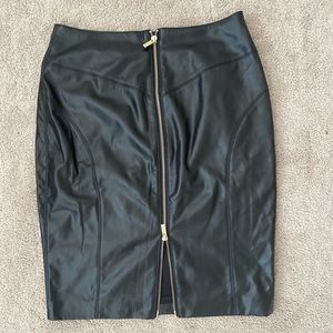 House of CB Faux Leather Skirt Medium